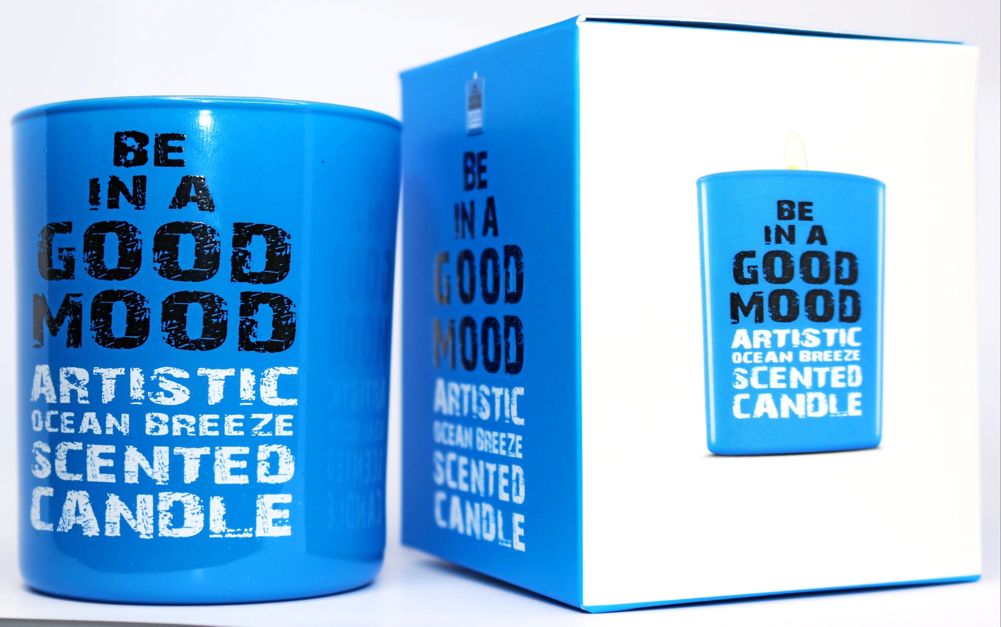 Be in a Good Mood Artistic Ocean Breeze Scented Candle