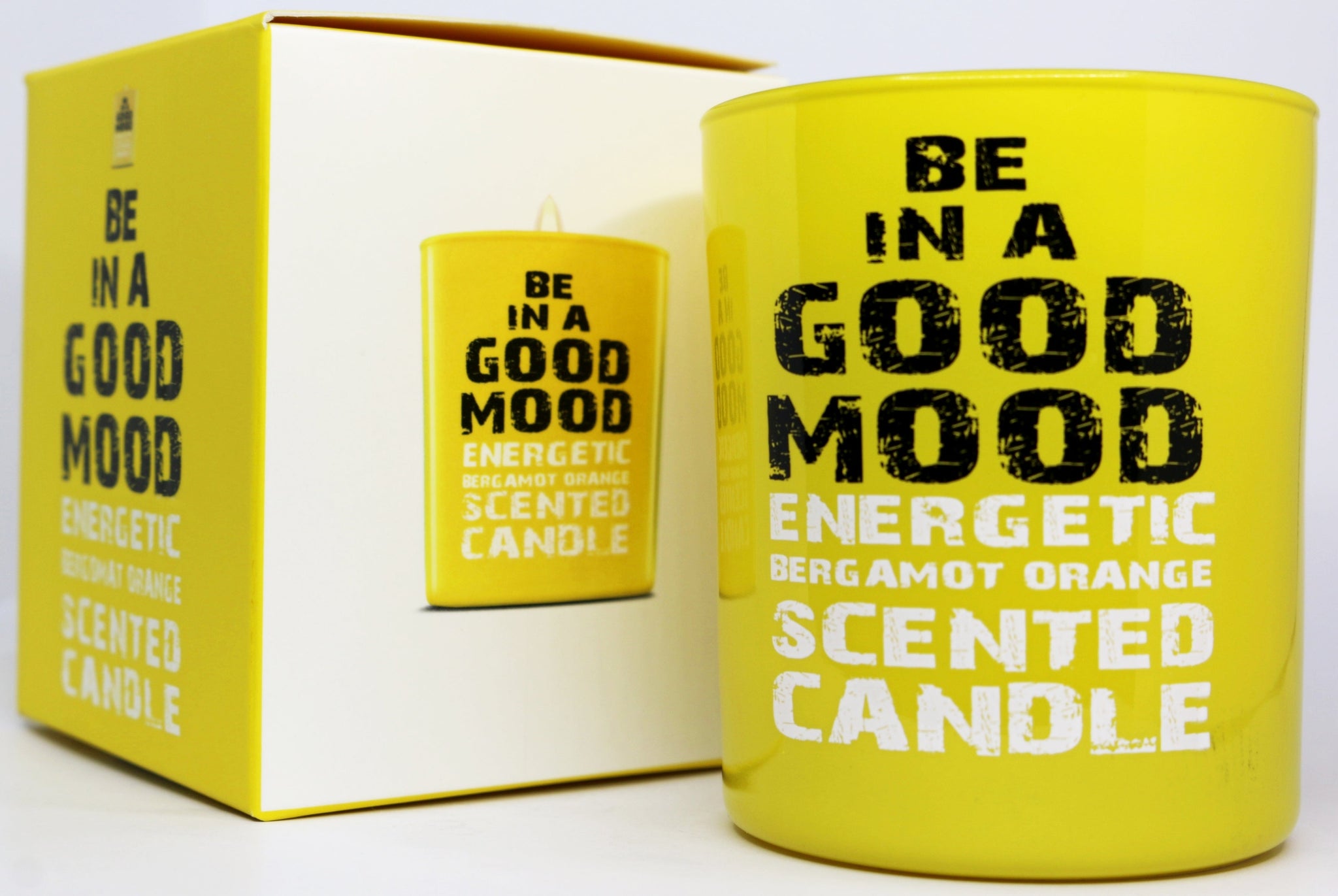 Be in a Good Mood Energetic Bergamot & Orange Scented Candle