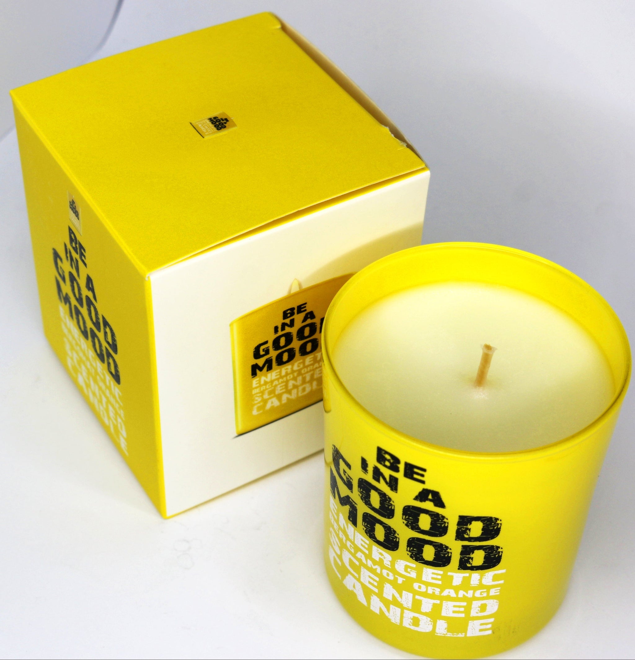 Be in a Good Mood Energetic Bergamot & Orange Scented Candle