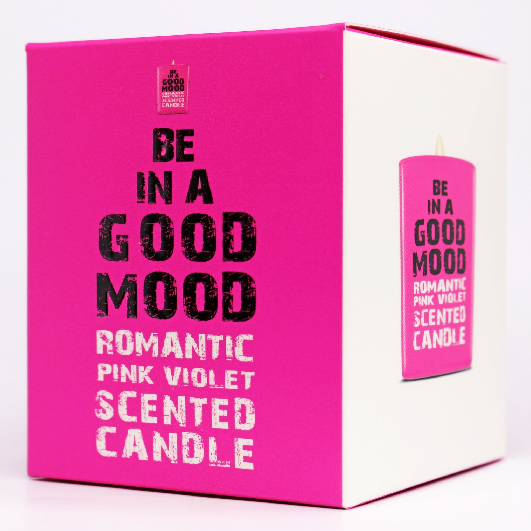 Be in a Good Mood Romantic Pink Violet Scented Candle