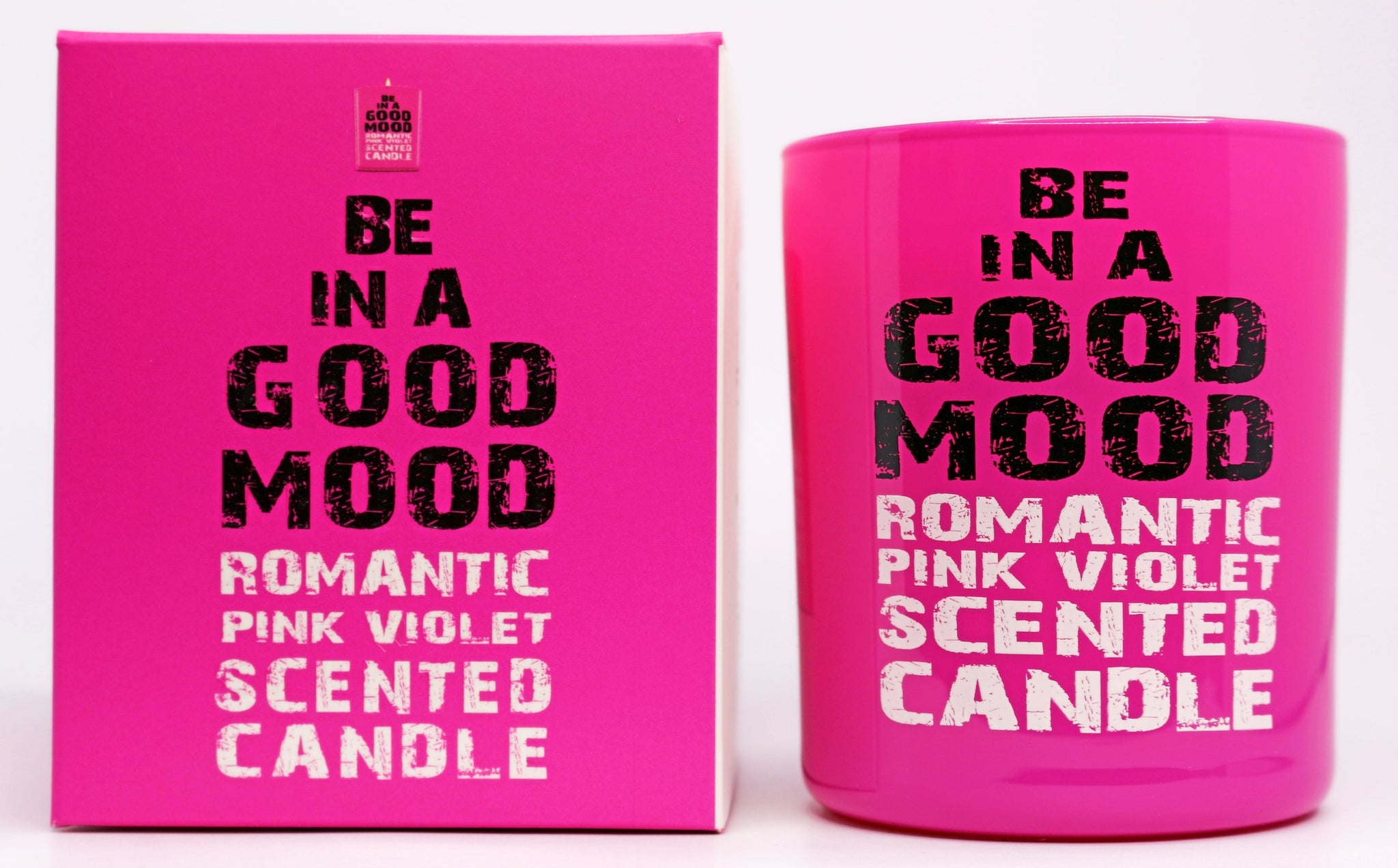 Be in a Good Mood Romantic Pink Violet Scented Candle