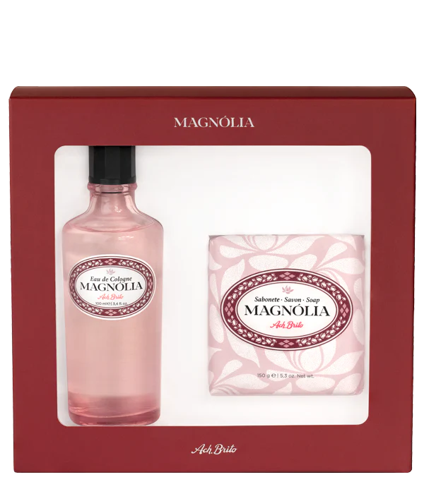 Ach Brito Magnolia Gift Box Eau De Cologne 100ml & 125g Soap By Ach Brito