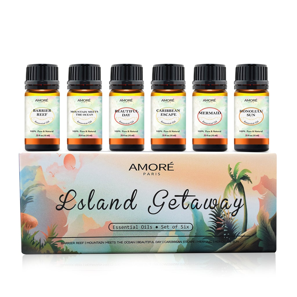 Amore Paris Island Getaway Collection Gift Set (6 Essential oils)