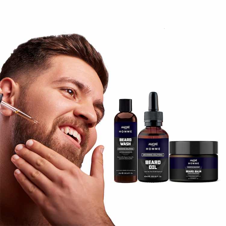 Amore Paris Ultimate Beard Care and Grooming Kit (3-Piece)