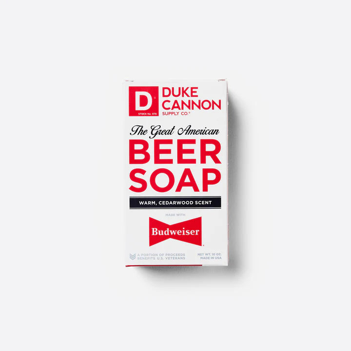 Duke Cannon Big Ass Brick of Soap Great american Beer Soap- Made with Budweiser