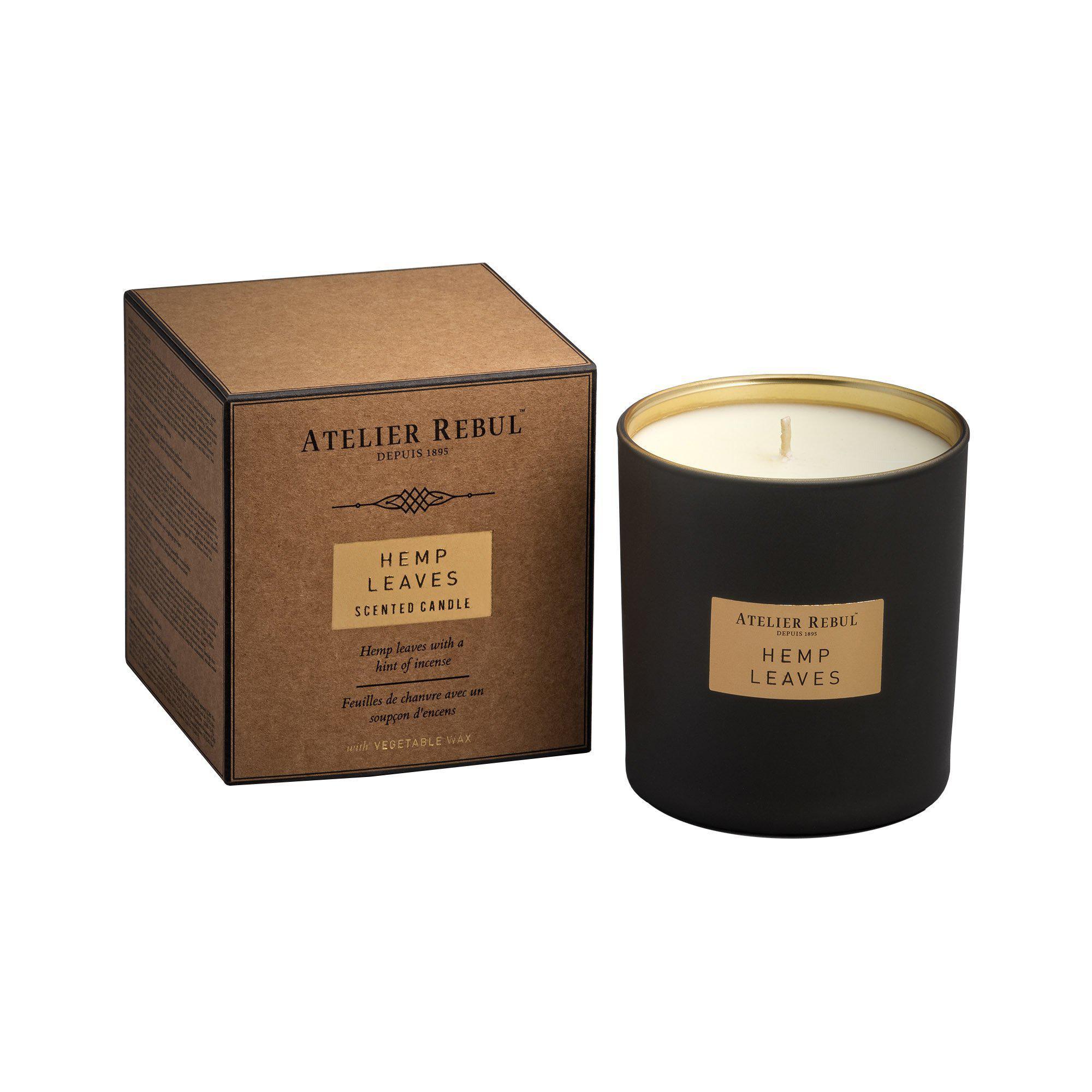 Hemp Leaves Scented Candle 210g | Atelier Rebul Webshop