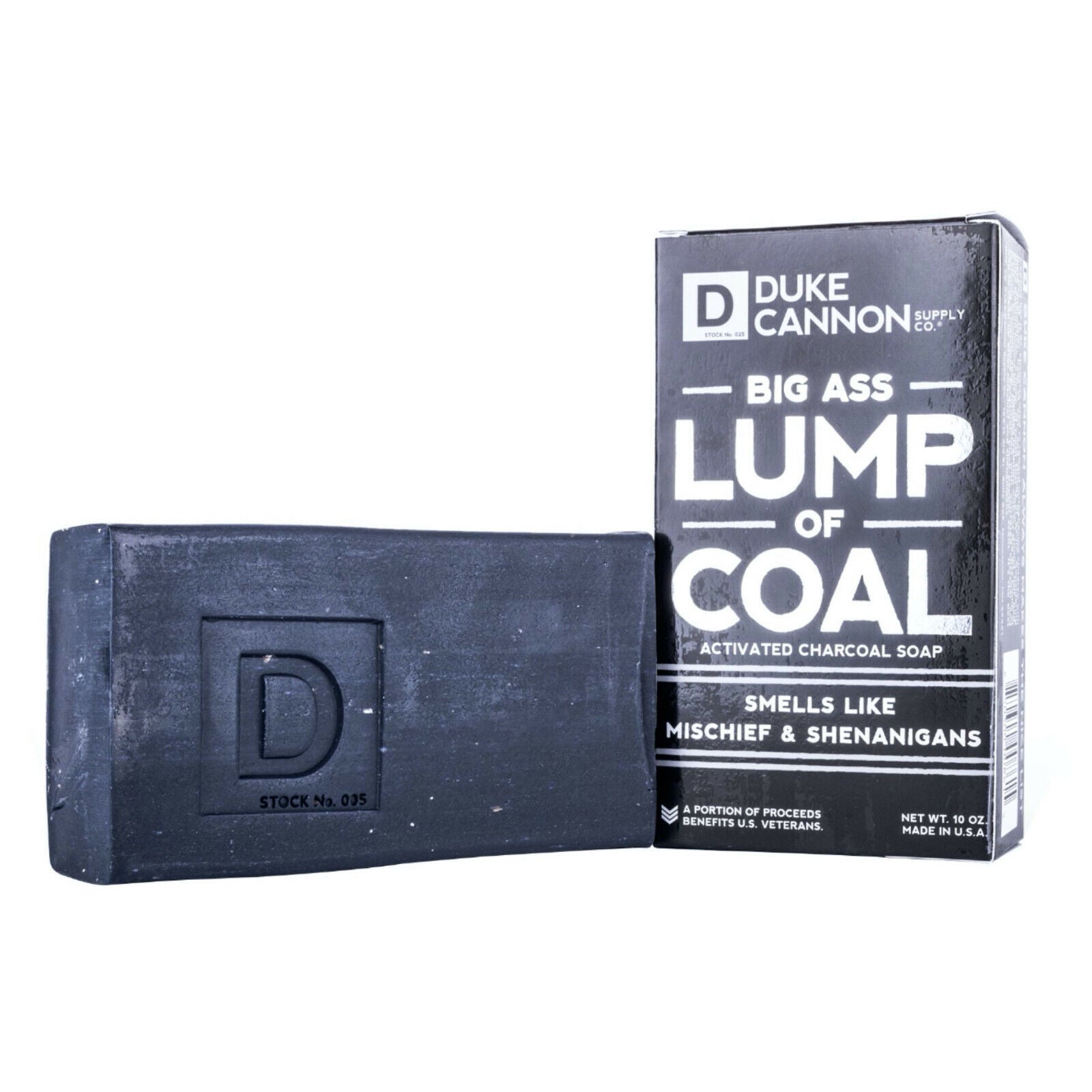 Duke Cannon Big Ass Brick of Soap Lump of Activated Charcoal Soap